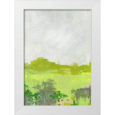 Green Landscape II White Modern Wood Framed Art Print by Ogren, Sarah