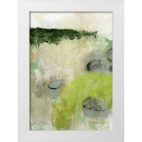 Rocks White Modern Wood Framed Art Print by Ogren, Sarah
