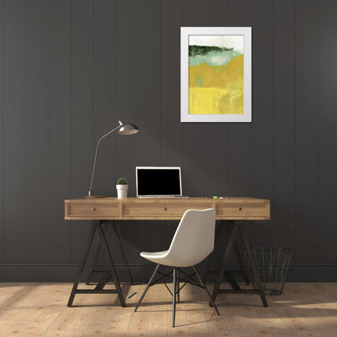 The Yellow Field II White Modern Wood Framed Art Print by Ogren, Sarah