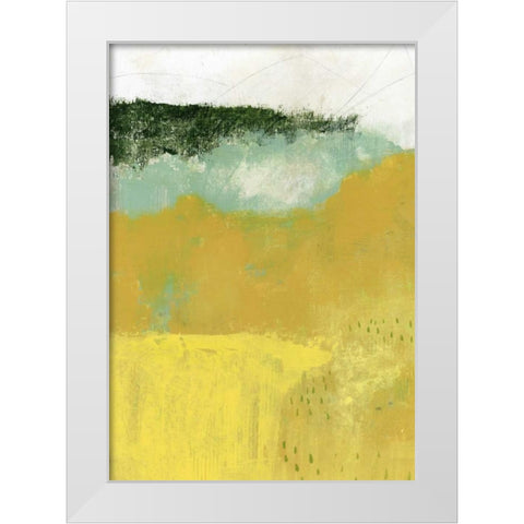 The Yellow Field II White Modern Wood Framed Art Print by Ogren, Sarah