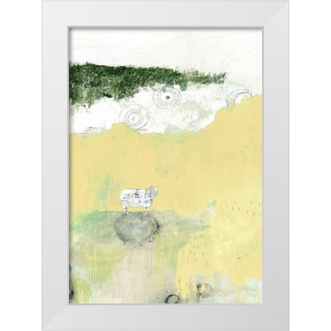 Out to Pasture White Modern Wood Framed Art Print by Ogren, Sarah