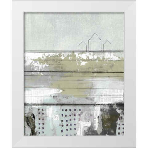 The Farm White Modern Wood Framed Art Print by Ogren, Sarah