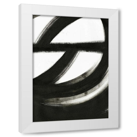 Black and White White Modern Wood Framed Art Print by Ogren, Sarah