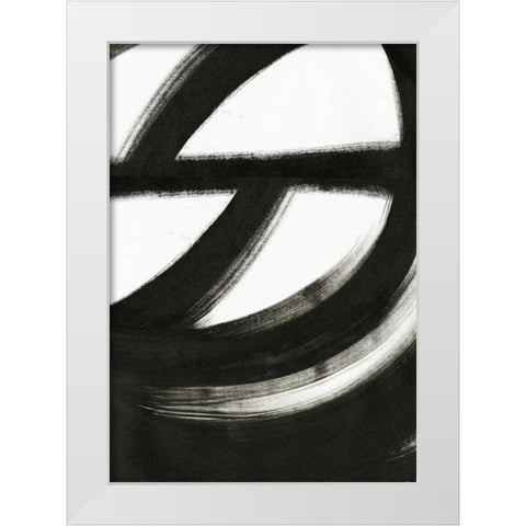 Black and White White Modern Wood Framed Art Print by Ogren, Sarah