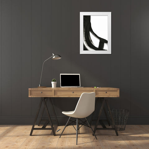 Black and White II White Modern Wood Framed Art Print by Ogren, Sarah