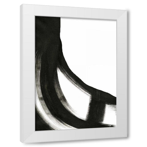 Black and White II White Modern Wood Framed Art Print by Ogren, Sarah
