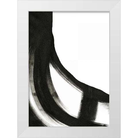 Black and White II White Modern Wood Framed Art Print by Ogren, Sarah