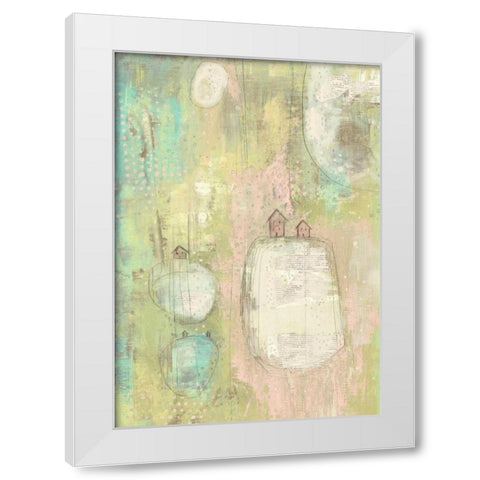 5 Houses White Modern Wood Framed Art Print by Ogren, Sarah