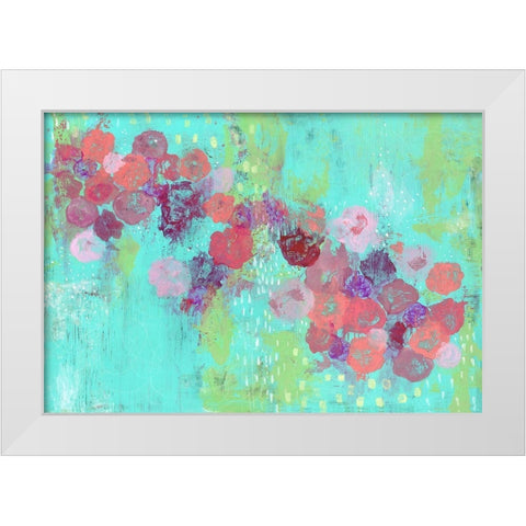 Today It Rained White Modern Wood Framed Art Print by Ogren, Sarah