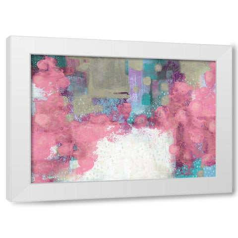 Light Pink Roses White Modern Wood Framed Art Print by Ogren, Sarah