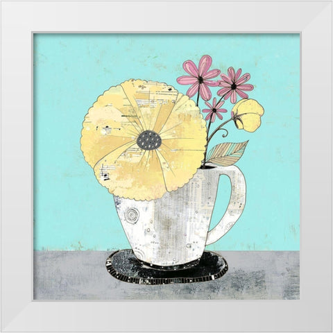 Tea Cup II White Modern Wood Framed Art Print by Ogren, Sarah