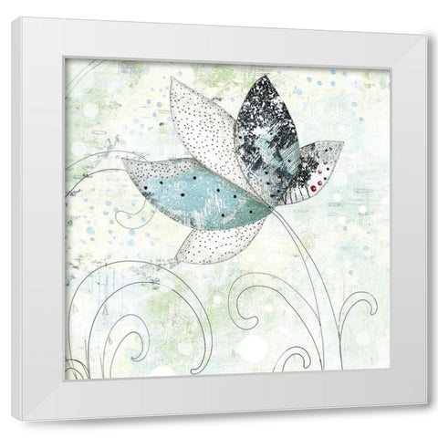 Zen Floral I White Modern Wood Framed Art Print by Ogren, Sarah