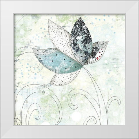 Zen Floral I White Modern Wood Framed Art Print by Ogren, Sarah