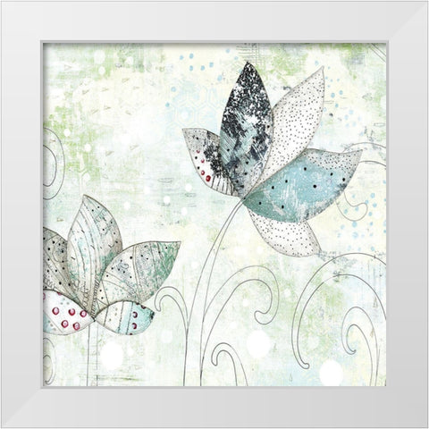 Zen Floral II White Modern Wood Framed Art Print by Ogren, Sarah