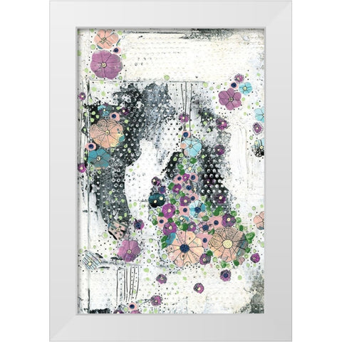 Floral Abstract I White Modern Wood Framed Art Print by Ogren, Sarah