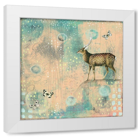 So Many Spots White Modern Wood Framed Art Print by Ogren, Sarah
