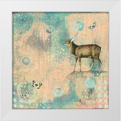 So Many Spots White Modern Wood Framed Art Print by Ogren, Sarah