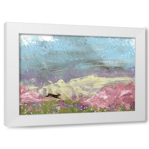 Rainstorm White Modern Wood Framed Art Print by Ogren, Sarah