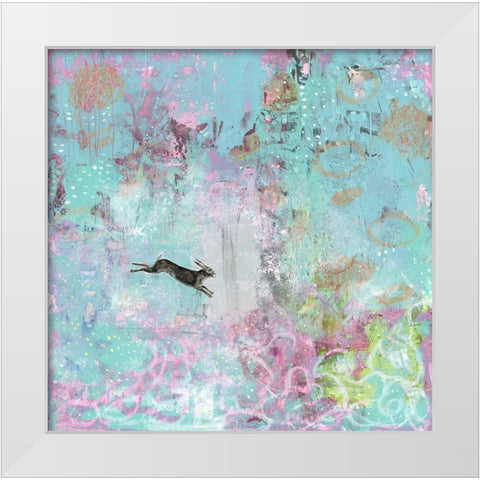 The Ice Storm White Modern Wood Framed Art Print by Ogren, Sarah