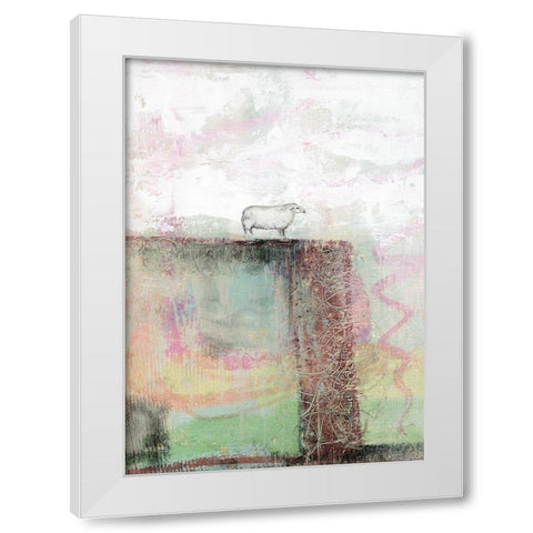 Sheep I White Modern Wood Framed Art Print by Ogren, Sarah