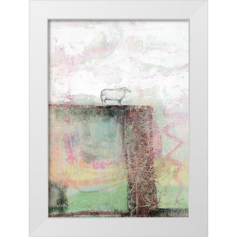 Sheep I White Modern Wood Framed Art Print by Ogren, Sarah