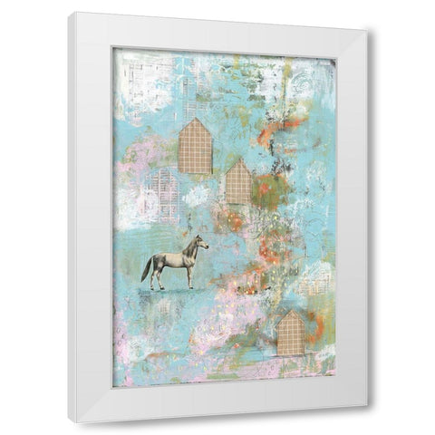 Horse I White Modern Wood Framed Art Print by Ogren, Sarah