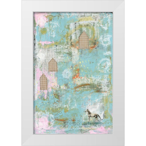 Horse II White Modern Wood Framed Art Print by Ogren, Sarah