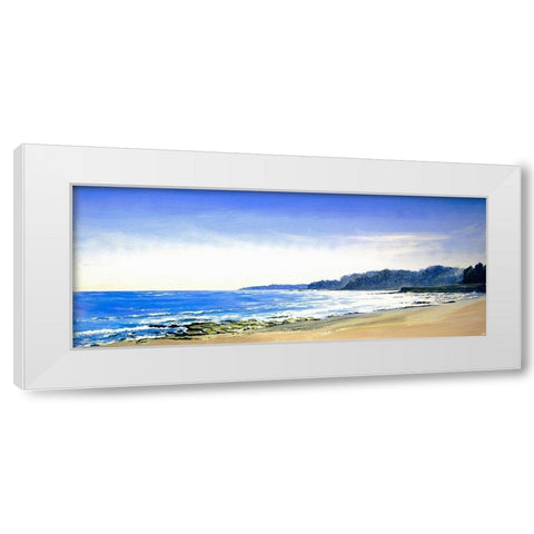 Morning Light White Modern Wood Framed Art Print by Francis, Sandra