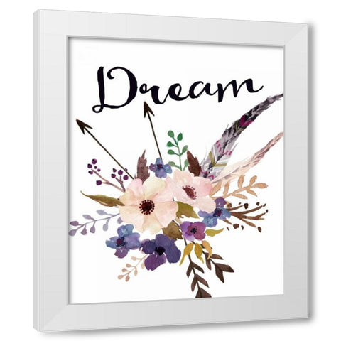 Dream White Modern Wood Framed Art Print by Moss, Tara