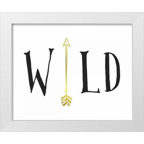 Wild Arrow White Modern Wood Framed Art Print by Moss, Tara