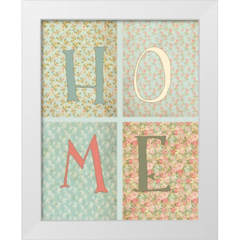 Shabby Chic Home White Modern Wood Framed Art Print by Moss, Tara