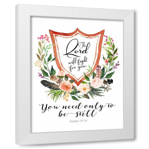 Exodus 14 White Modern Wood Framed Art Print by Moss, Tara