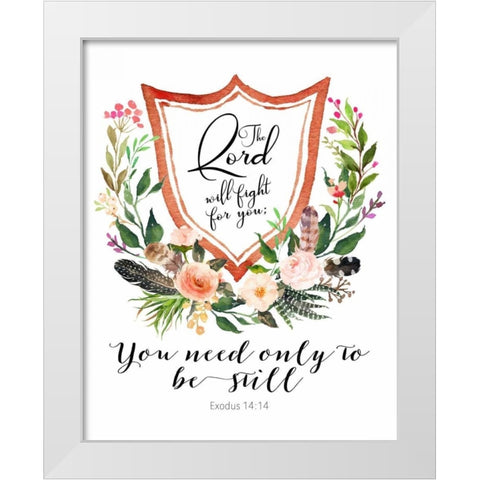 Exodus 14 White Modern Wood Framed Art Print by Moss, Tara