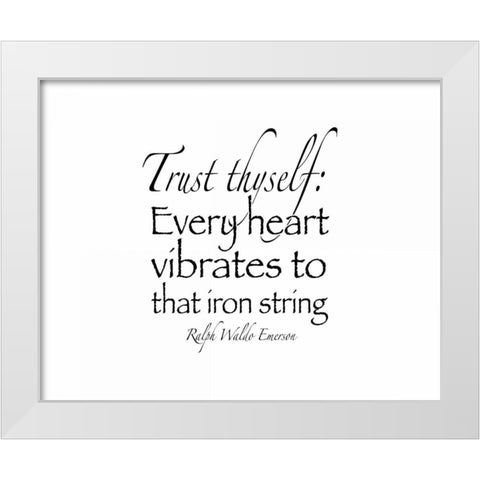 Trust Thyself II White Modern Wood Framed Art Print by Moss, Tara