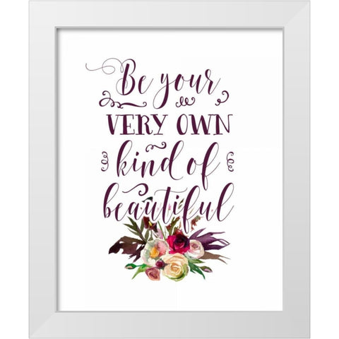 Very Own Kind of Beautiful White Modern Wood Framed Art Print by Moss, Tara