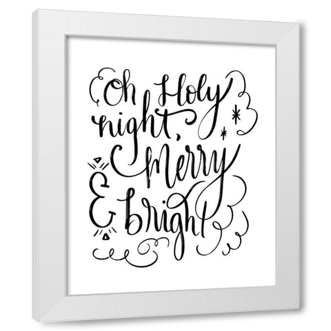 Holy Night II White Modern Wood Framed Art Print by Moss, Tara
