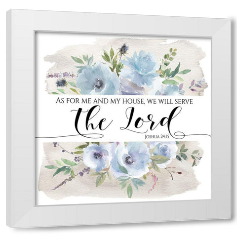 Me and My House White Modern Wood Framed Art Print by Moss, Tara