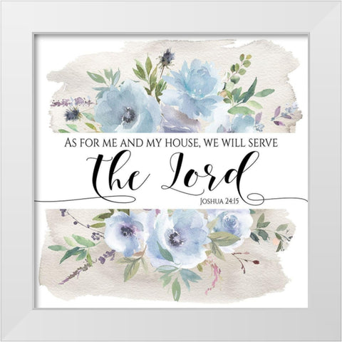 Me and My House White Modern Wood Framed Art Print by Moss, Tara