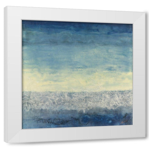 Between Worlds White Modern Wood Framed Art Print by Shanti, Shima