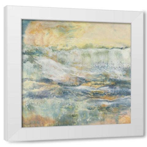 Sun-Soaked White Modern Wood Framed Art Print by Shanti, Shima