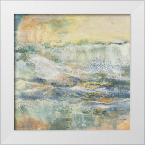 Sun-Soaked White Modern Wood Framed Art Print by Shanti, Shima