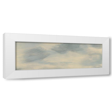 Above the Firmament I White Modern Wood Framed Art Print by Shanti, Shima