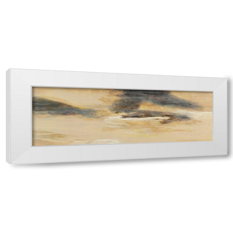 Color of Silence I White Modern Wood Framed Art Print by Shanti, Shima