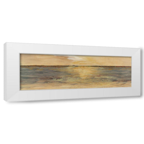 Color of Silence II White Modern Wood Framed Art Print by Shanti, Shima