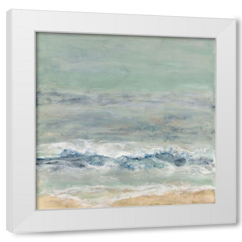 Coming Ashore II White Modern Wood Framed Art Print by Shanti, Shima