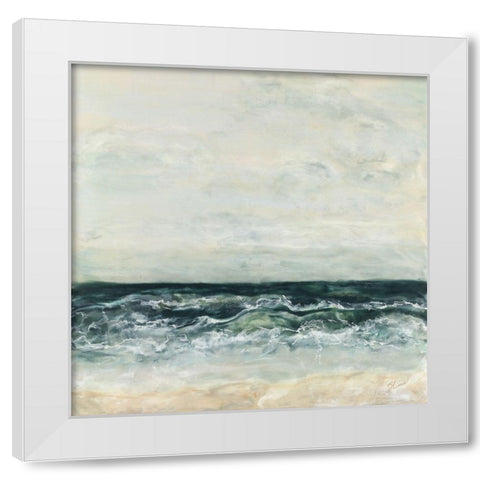 What Lifes Beyond White Modern Wood Framed Art Print by Shanti, Shima