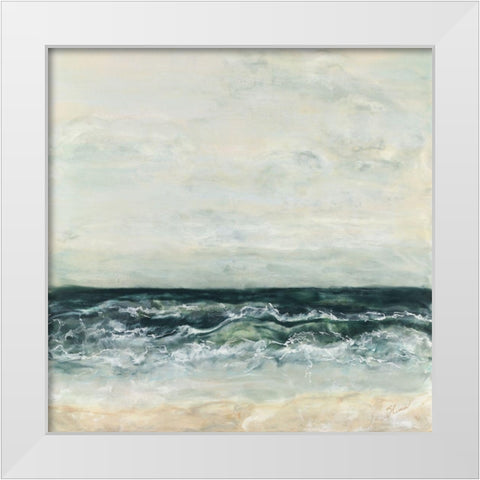 What Lifes Beyond White Modern Wood Framed Art Print by Shanti, Shima