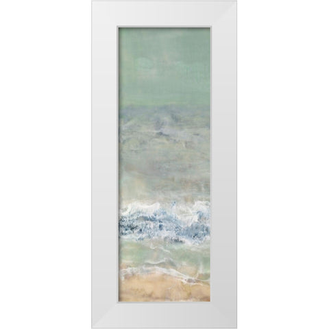 Coming Ashore I White Modern Wood Framed Art Print by Shanti, Shima