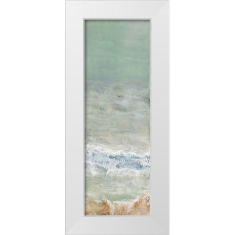 Coming Ashore II White Modern Wood Framed Art Print by Shanti, Shima