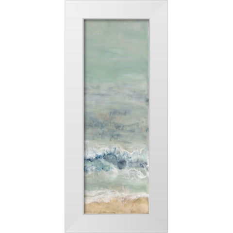 Coming Ashore IV White Modern Wood Framed Art Print by Shanti, Shima